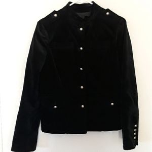 Black velvet jacket